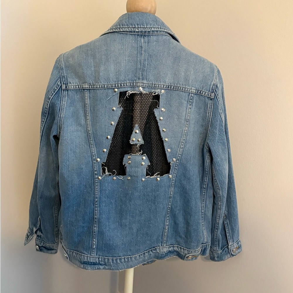 Good‎ American Denim Jacket “A” Monogram Size small/medium